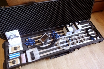12x gradiometer sensors, RTK base station, odometer and 7-meter long cable