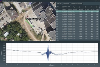 Measured data opened in TritonGRAD app