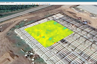 Measured data opened in Google Earth app
